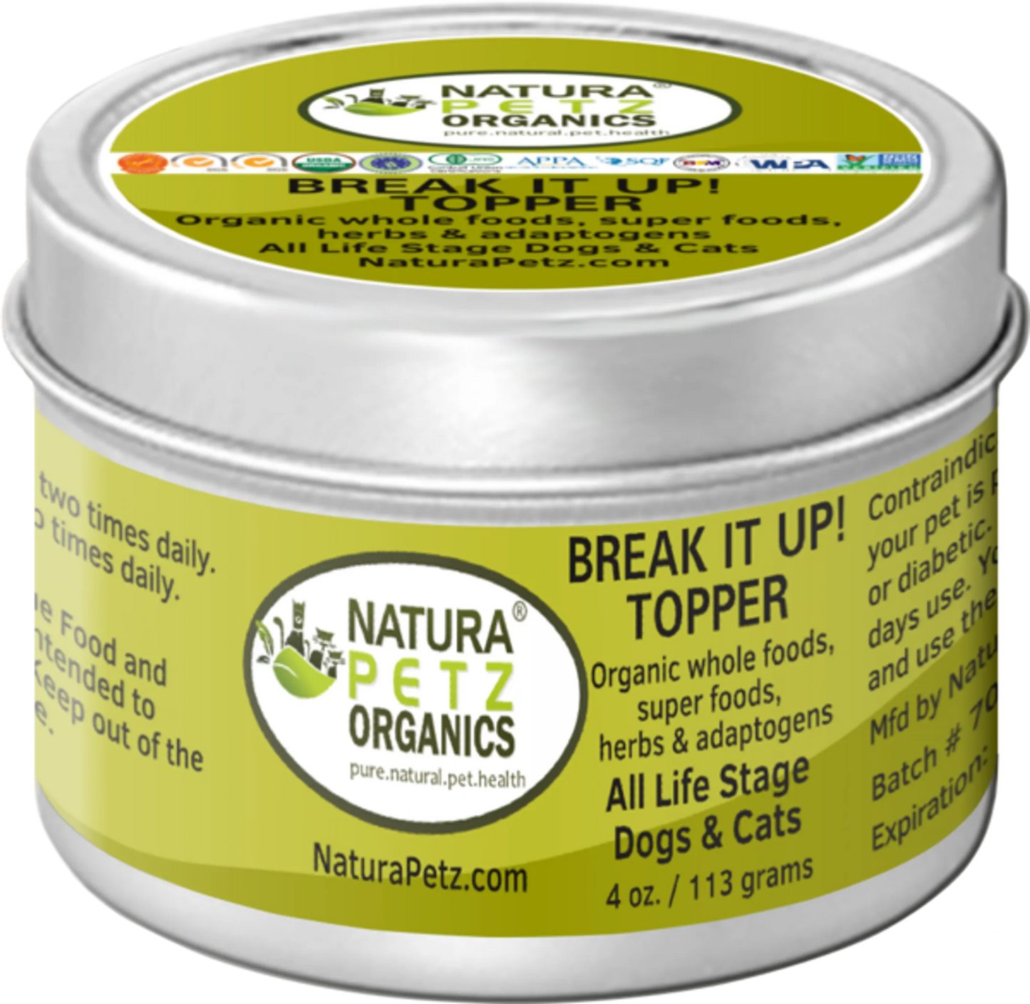 Break It Up! Stone Eliminator Meal Topper For Dogs & Cats - The Petz Kitchen