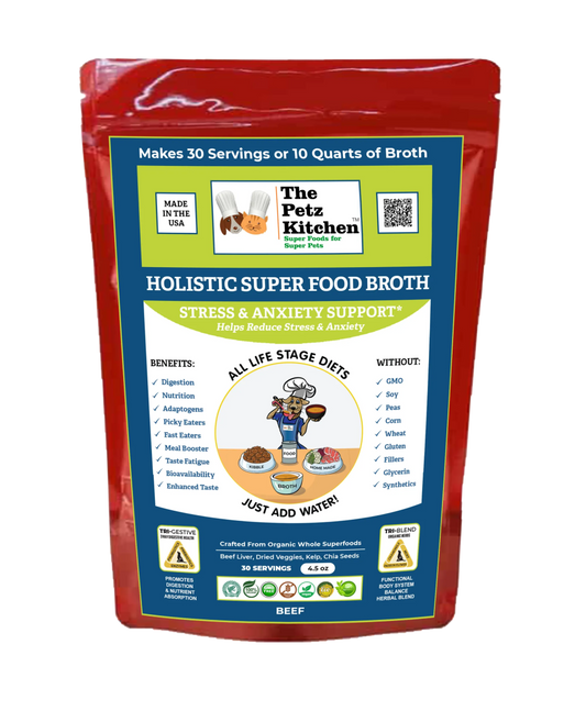 Super Food Broth Stress & Anxiety Support* The Petz Kitchen Dogs & Cats - Pets Perfect