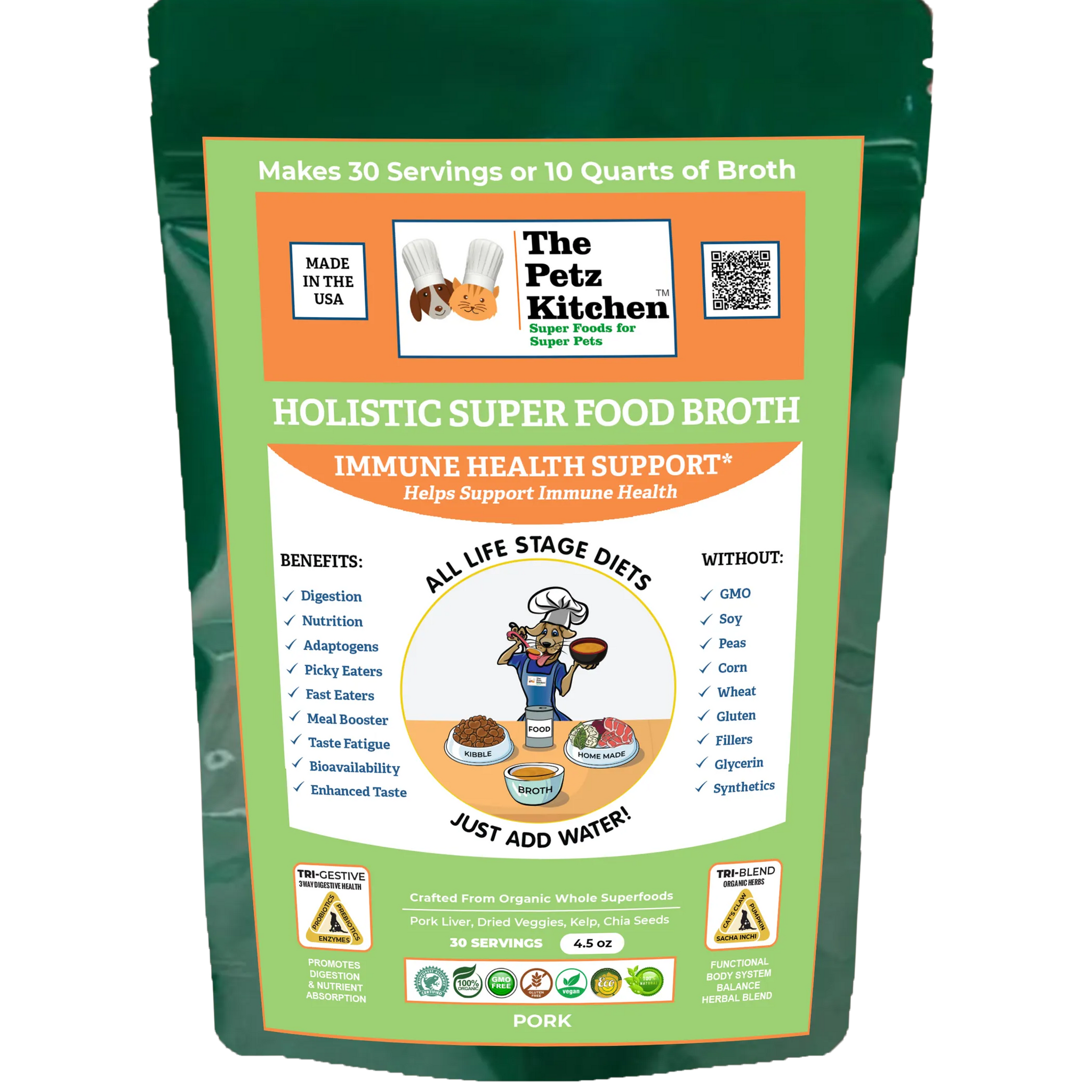 Super Food Immune Support* Base Broth - The Petz Kitchen Dogs & Cats