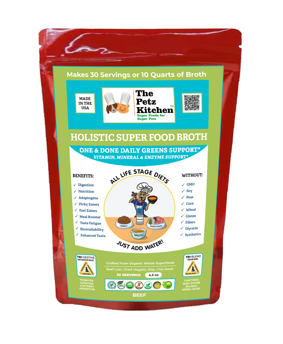 Super Food Broth One & Done* Vitamin, Mineral & Enzyme The Petz Kitchen Dogs Cats - Pets Perfect