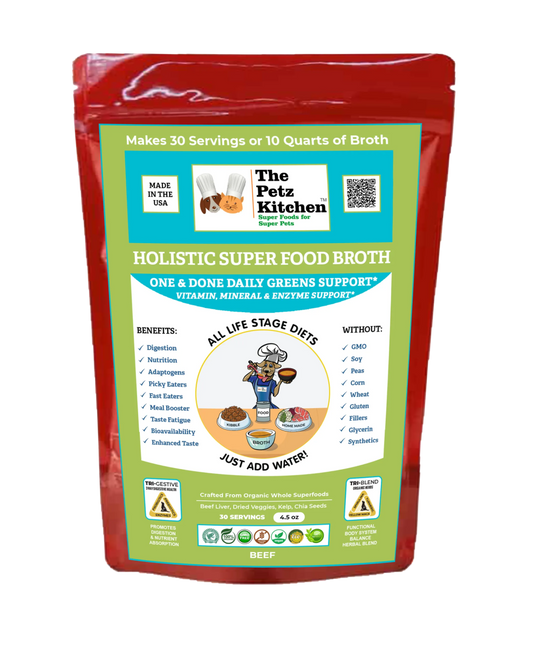 Super Food Broth One & Done* Vitamin, Mineral & Enzyme The Petz Kitchen Dogs Cats - Pets Perfect