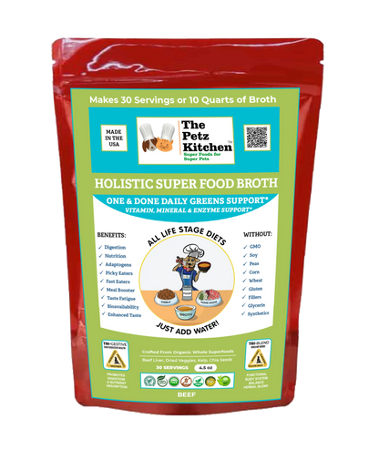 Super Food Broth One & Done* Vitamin, Mineral & Enzyme The Petz Kitchen Dogs Cats - Pets Perfect