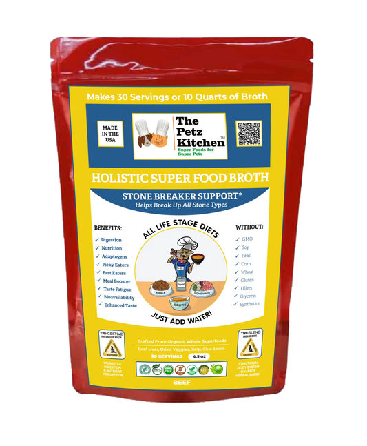 Super Food Broth Stone Breaker Support* The Petz Kitchen Dogs & Cats - Pets Perfect