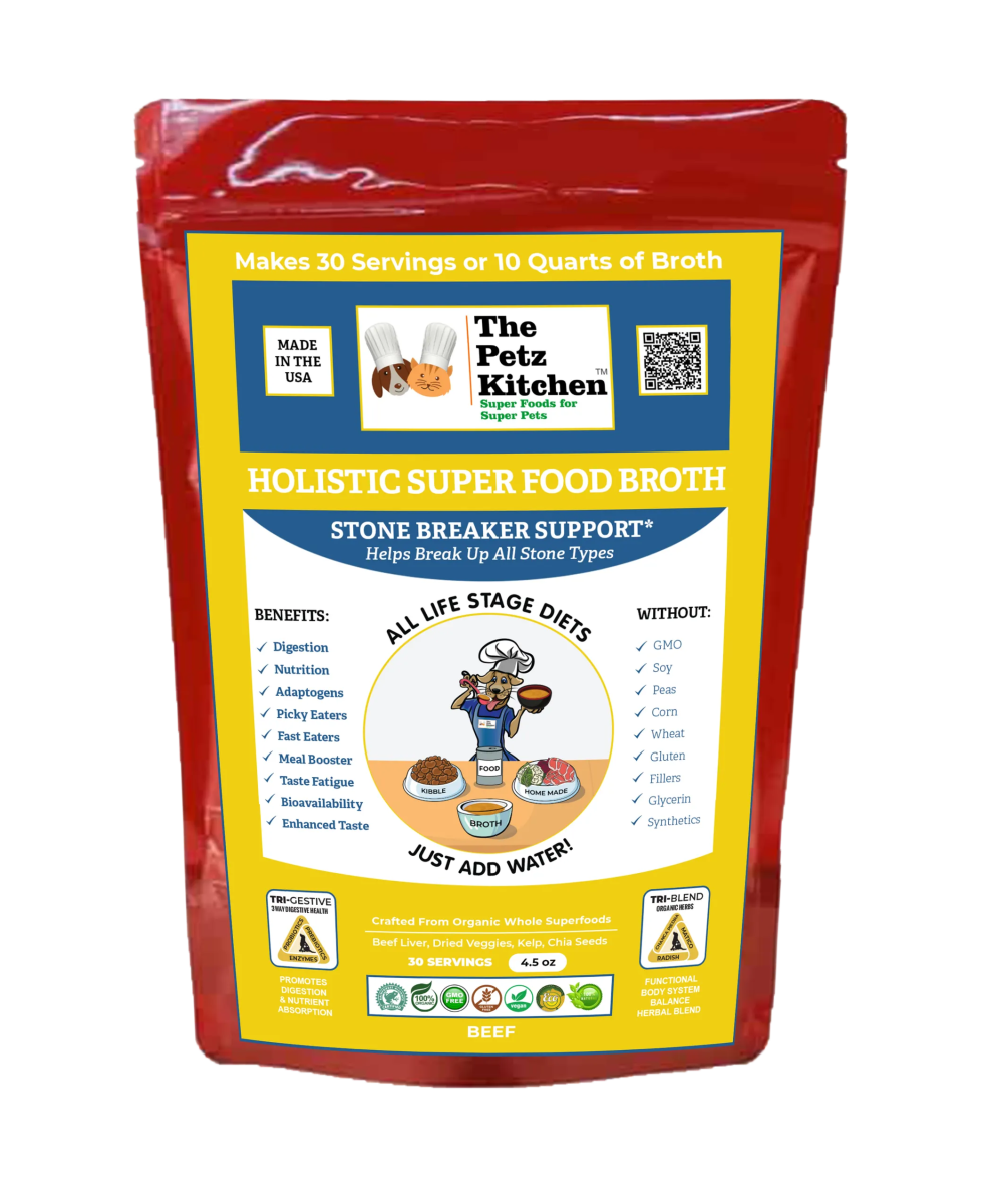 Super Food Broth Stone Breaker Support* The Petz Kitchen Dogs & Cats - Pets Perfect