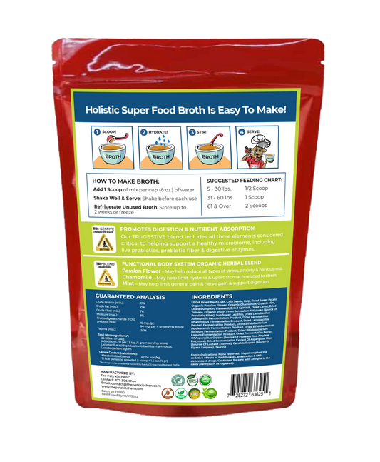 Super Food Broth Stress & Anxiety Support* The Petz Kitchen Dogs & Cats - Pets Perfect