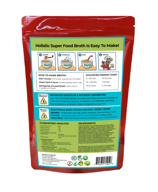 Super Food Broth One & Done* Vitamin, Mineral & Enzyme The Petz Kitchen Dogs Cats - Pets Perfect