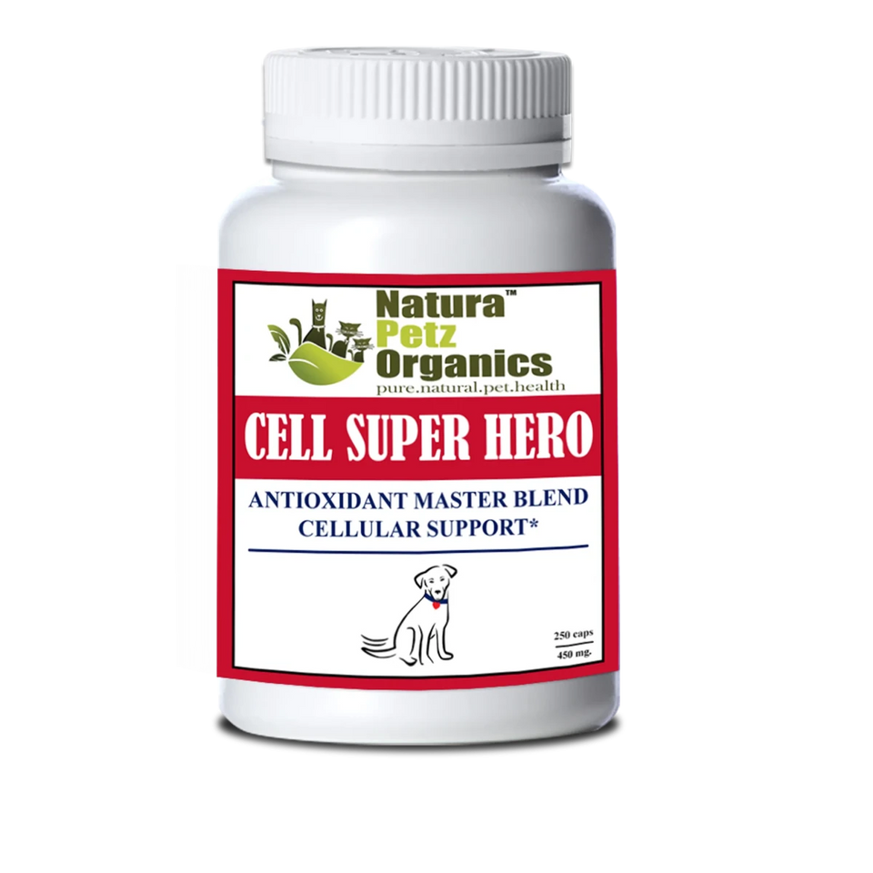 Cell Super Hero Max* Antioxidant Master Blend Cellular Support* Dogs, CATS 225 MG / 90 CAPS/1, view 4