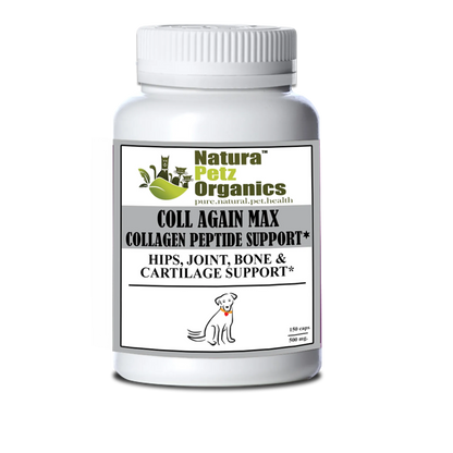 The Petz Kitchen Coll Again Max Collagen Peptide Support Capsules - Hip, Joint, Bone & Cartilage Support for Dogs & Cats