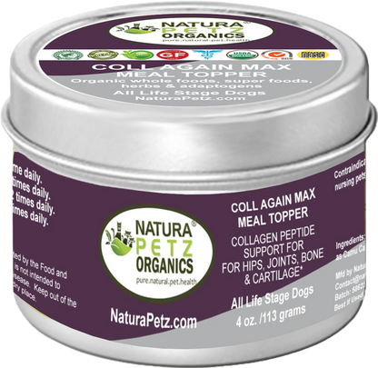 Coll Again Max Collagen Peptide Support Meal Topper* Hips, Joint, Bone & Cartilage Support* Dogs & Cats* - Pets Perfect
