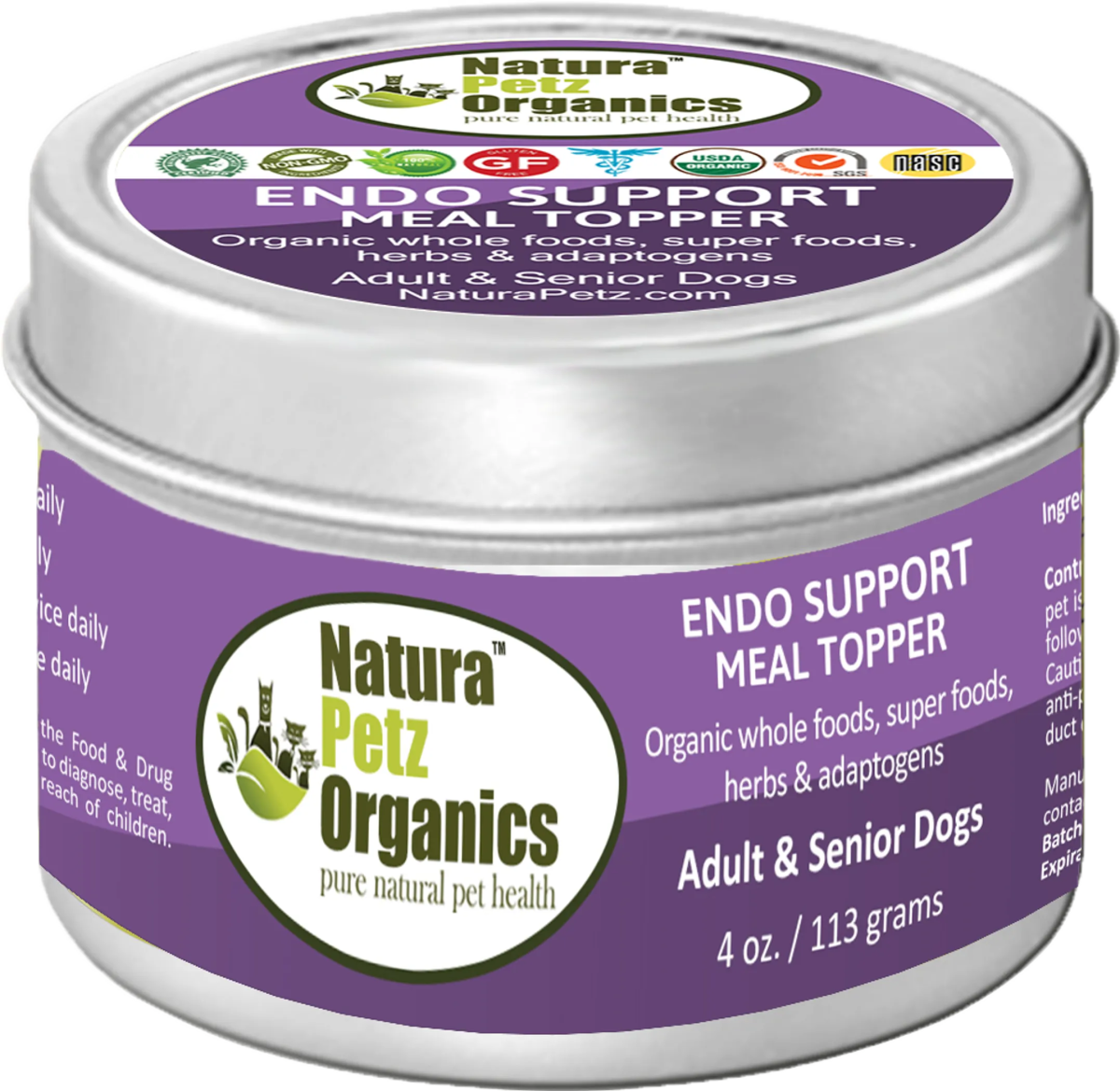 Endo Support Meal Topper For Dogs And Cats* Natura Petz Organics - Pets Perfect