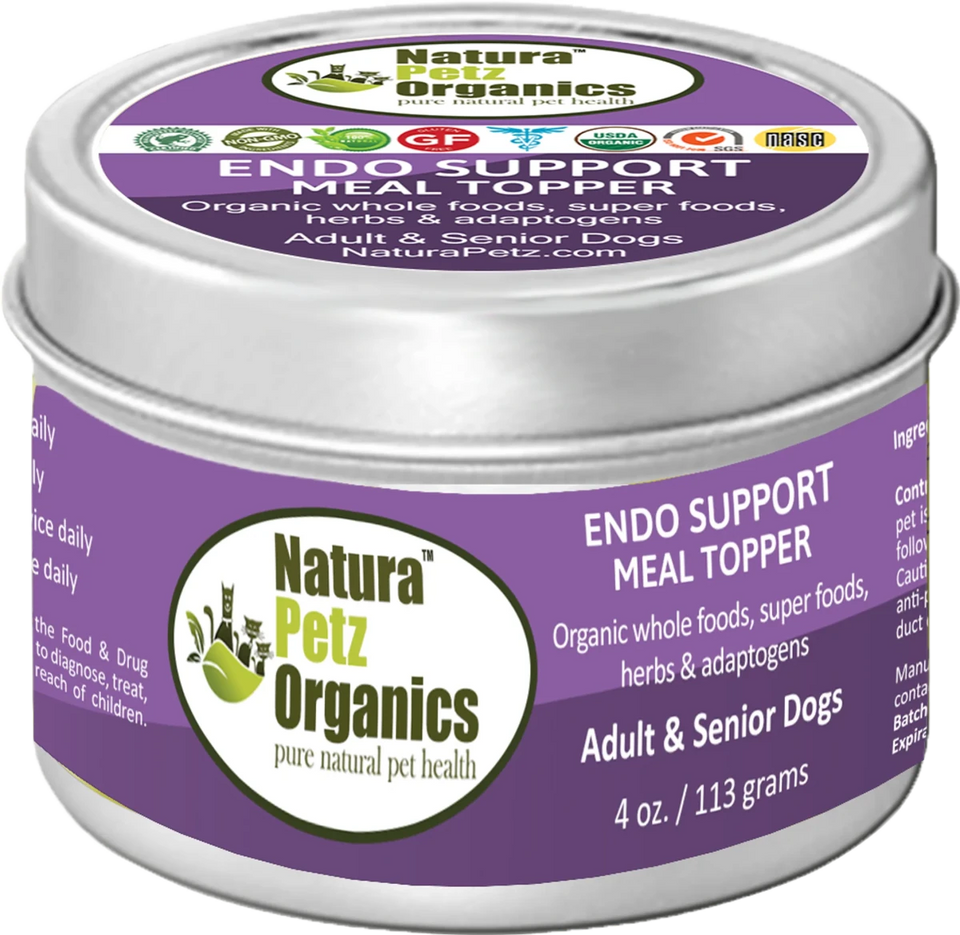 Endo Support Meal Topper For Dogs And Cats* Natura Petz Organics, 3 OZ/1