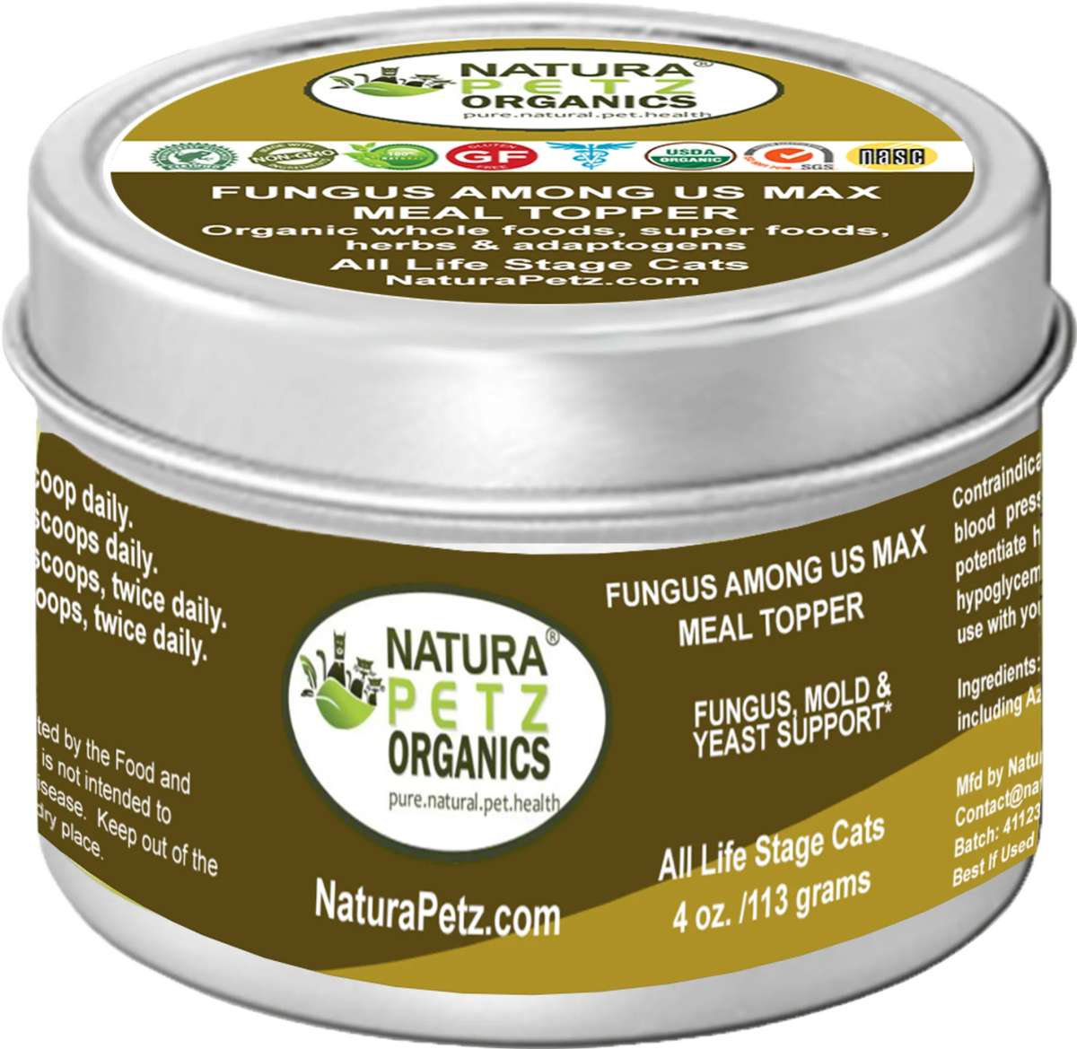 Fungus Among Us Max Meal Topper - Fungus, Mold & Yeast Support* Dogs Cats - Pets Perfect