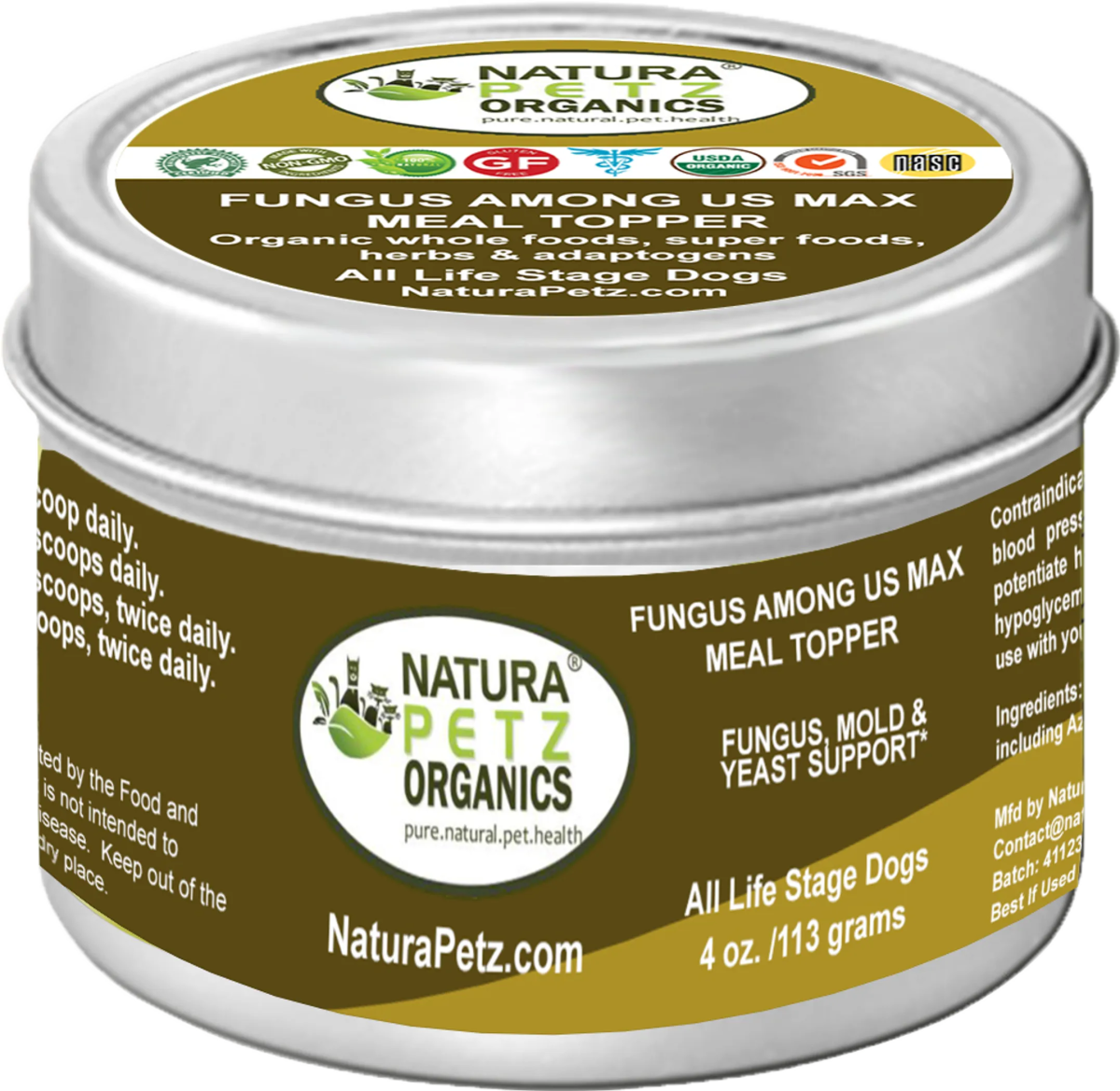 Fungus Among Us Max Meal Topper - Fungus, Mold & Yeast Support* Dogs Cats - Pets Perfect