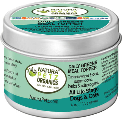 The Petz Kitchen Daily Greens Glow Meal Topper - Multi-Vitamin & Mineral Support for Dogs & Cats