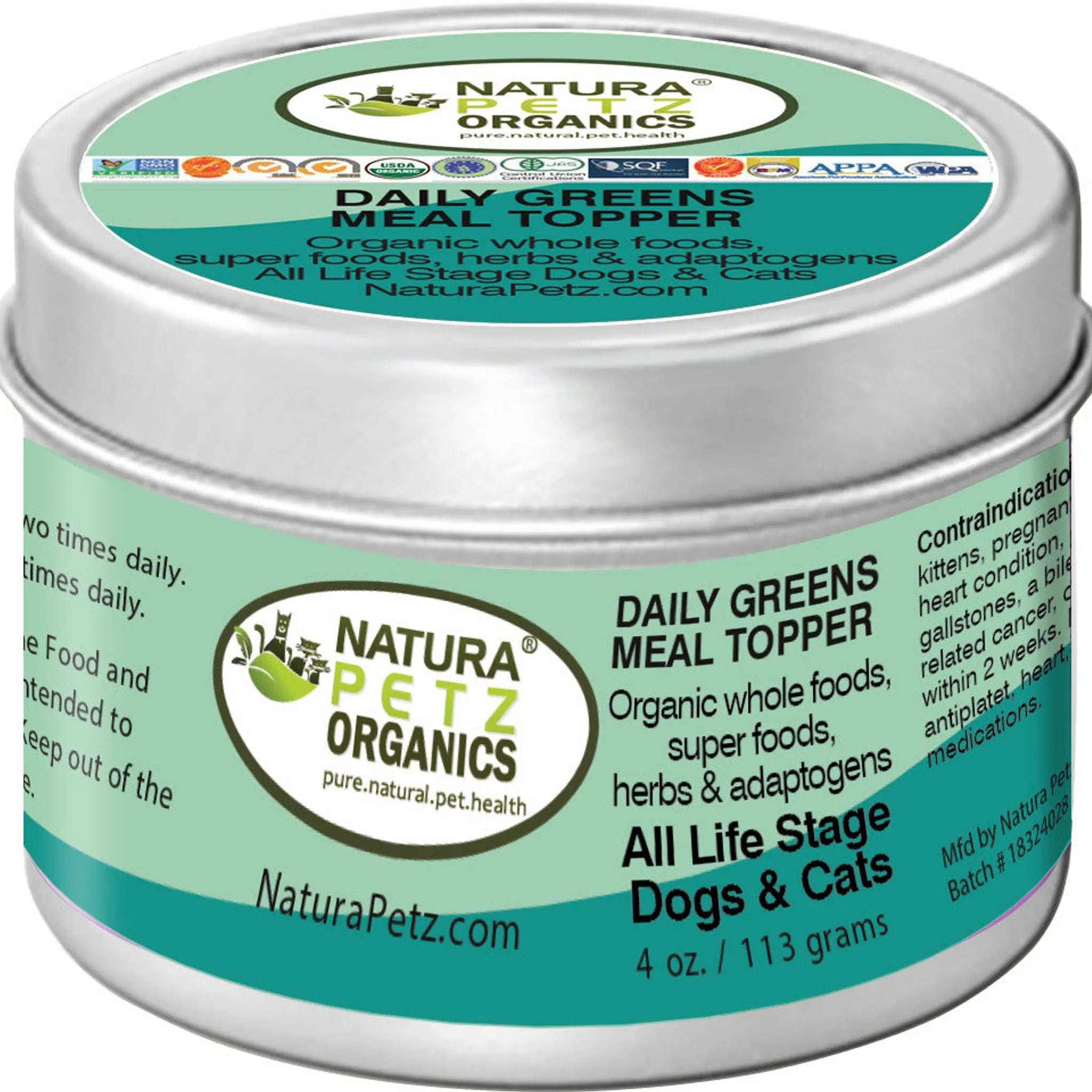Daily Greens Glow Multi-Vitamin & Multi-Mineral Support* Flavored Meal Topper For Dogs And Cats*