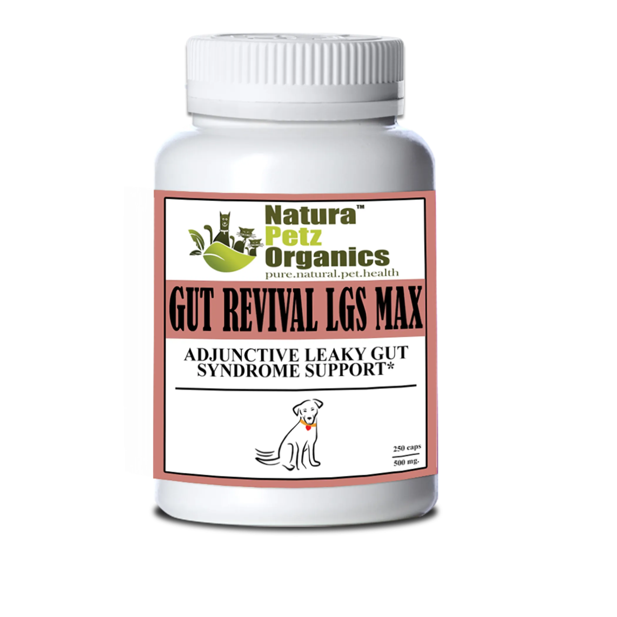 Gut Revival Lgs Max Capsules - Adjunctive Leaky Gut Syndrome Support* For Dogs And Cats - Pets Perfect