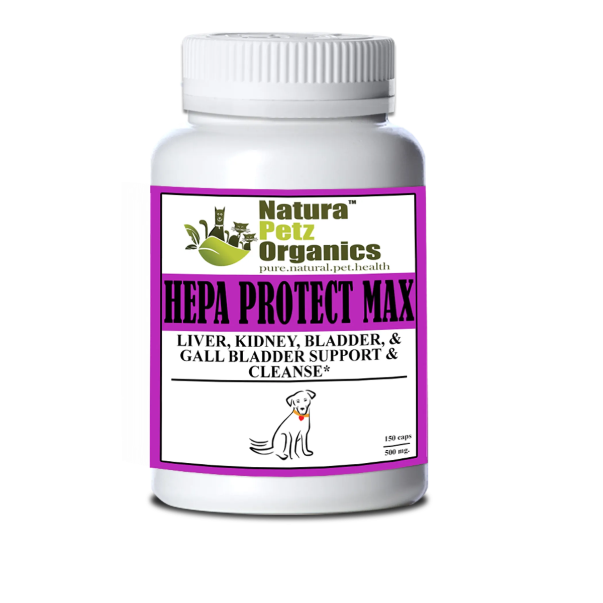 Hepa Protect Max Capsules - Liver, Kidney, Bladder & Gall Bladder Support & Cleanse* - Pets Perfect
