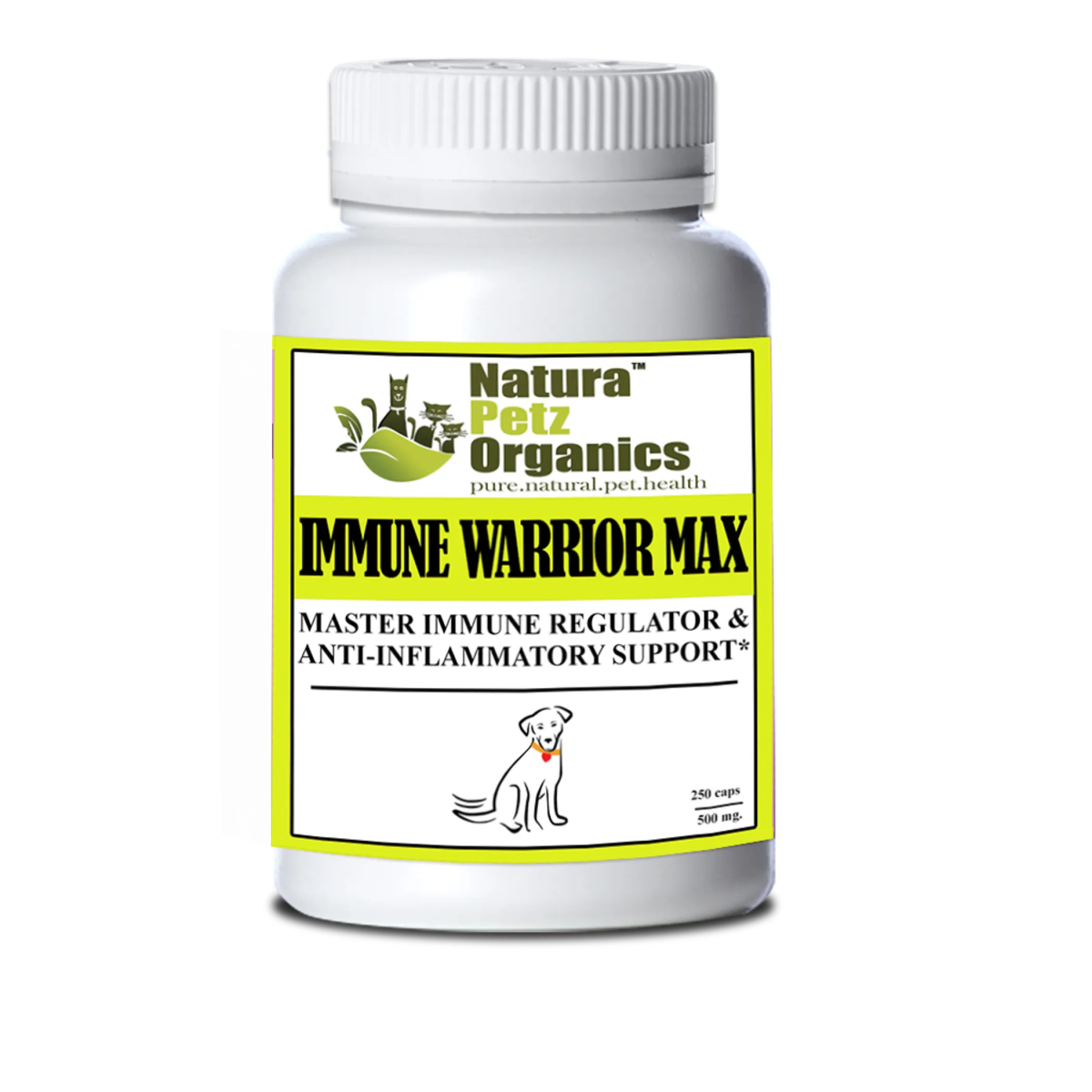 Immune Warrior Max Master Blend Capsules* Immune Regulator & Anti - Inflammatory Support* For Dogs & Cats - Pets Perfect