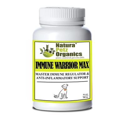 Immune Warrior Max Master Blend Capsules* Immune Regulator & Anti - Inflammatory Support* For Dogs & Cats - Pets Perfect