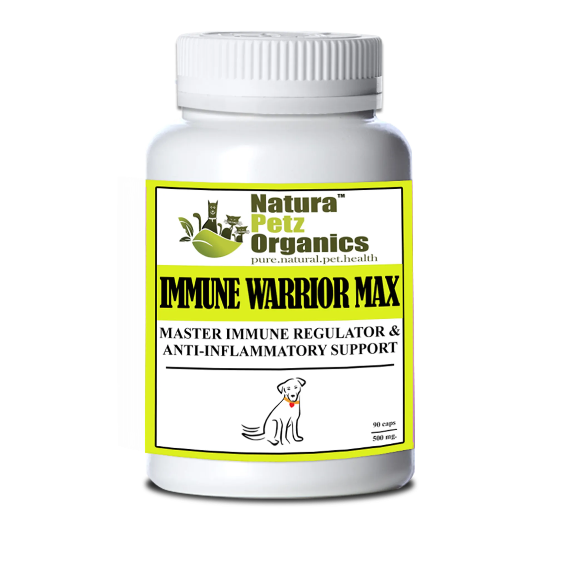 Immune Warrior Max Master Blend Capsules* Immune Regulator & Anti - Inflammatory Support* For Dogs & Cats - Pets Perfect