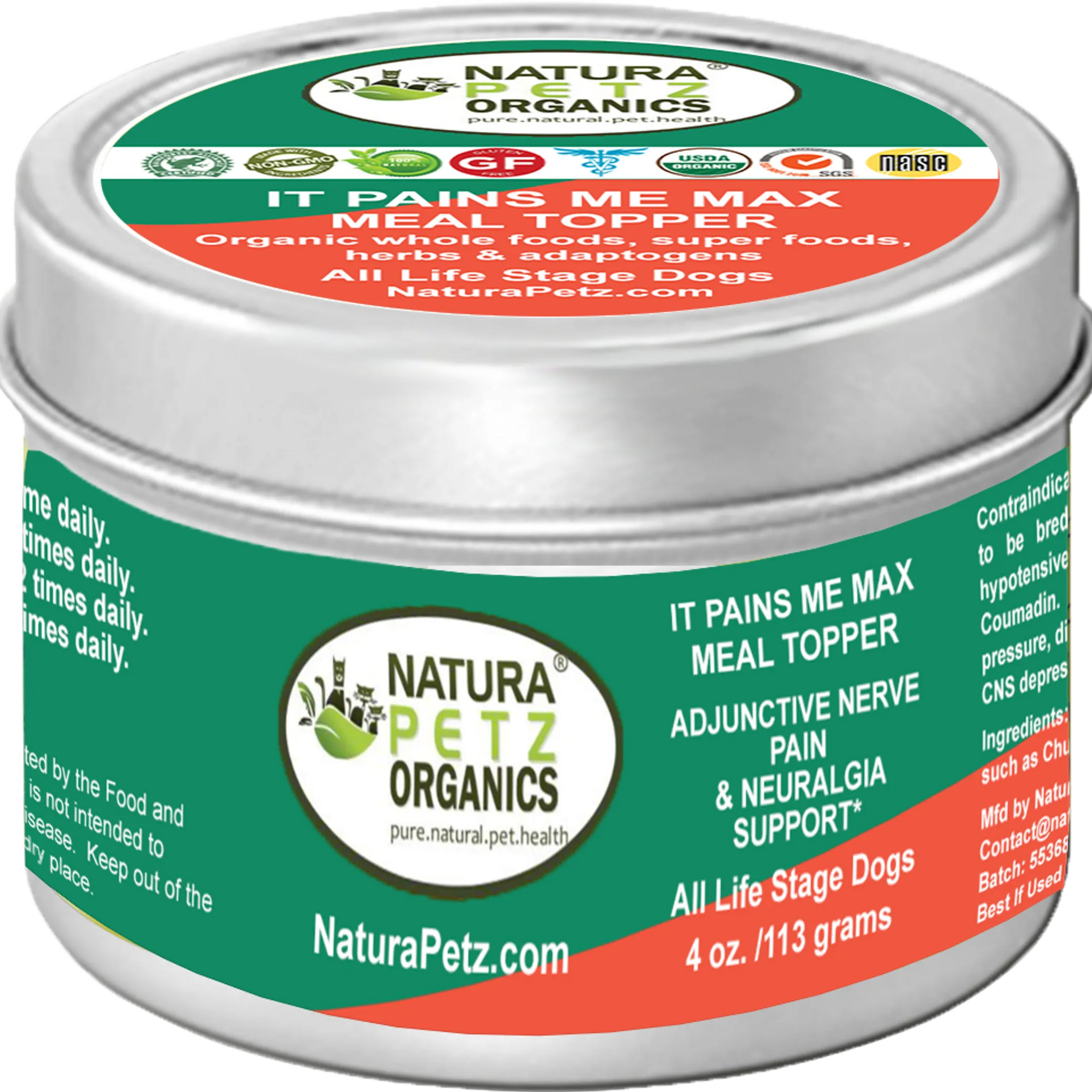 It Pains Me Max Meal Topper* Adjunctive Nerve Pain & Neuralgia Support* Dogs & Cats