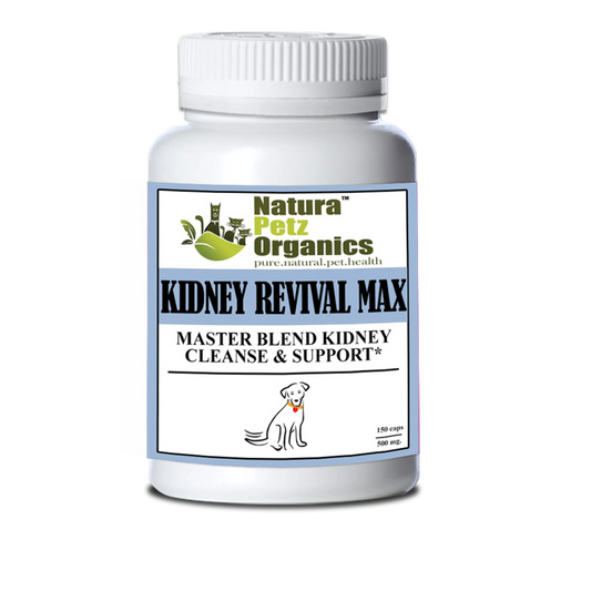 Kidney Revival Max Master Blend Kidney Cleanse & Support Capsules* Adult & Senior Dogs - Pets Perfect