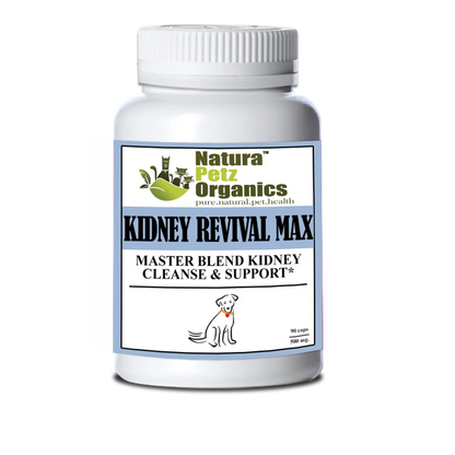 Kidney Revival Max Master Blend Kidney Cleanse & Support Capsules* Adult & Senior Dogs - Pets Perfect