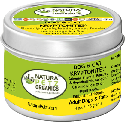 The Petz Kitchen Dog & Cat Kryptonite Meal Topper - Adrenal, Thyroid & Endocrine Support for Dogs & Cats