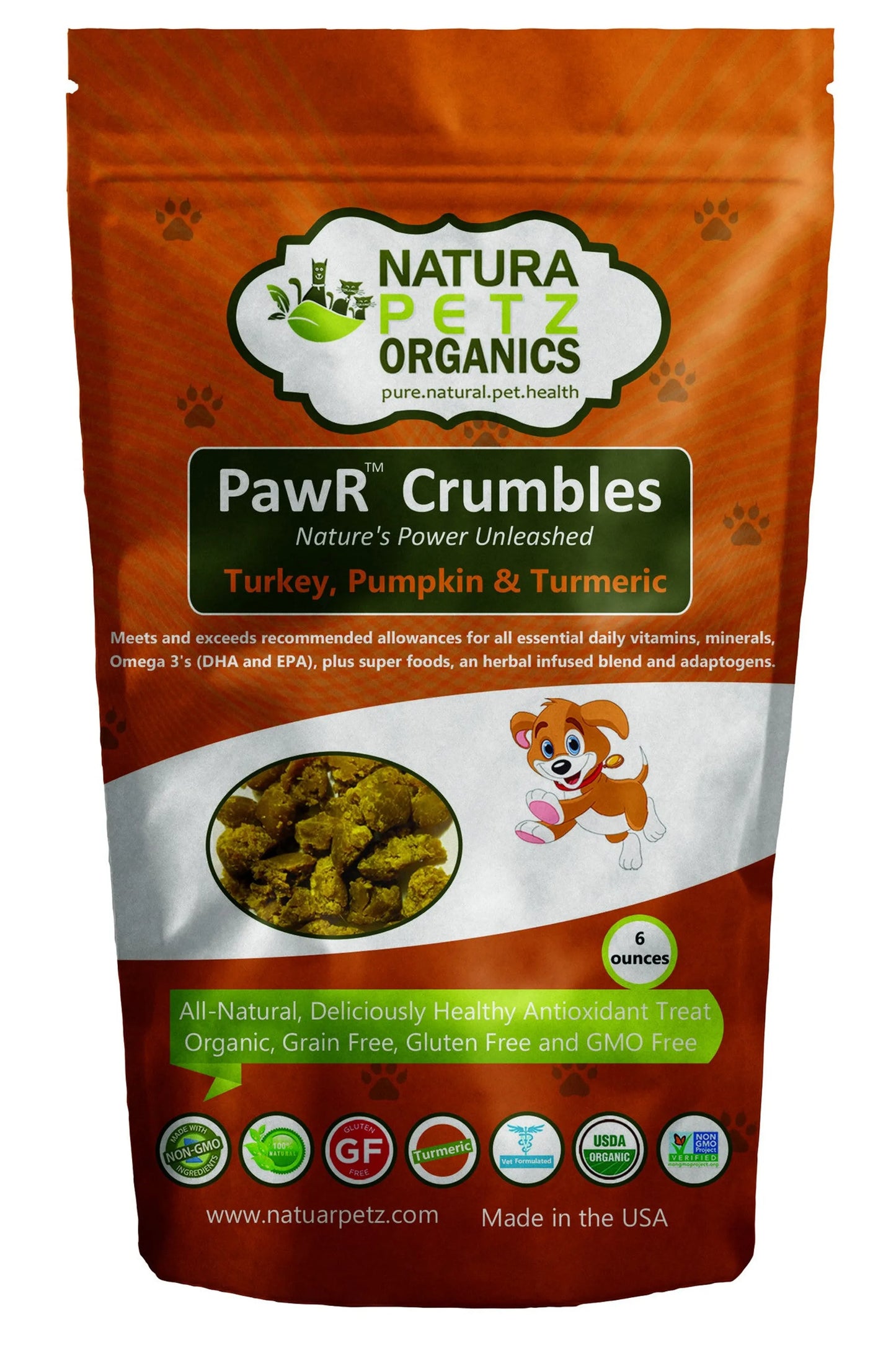 Natura Petz Organics PawR Crumbles Balanced Meal Topper for Dogs