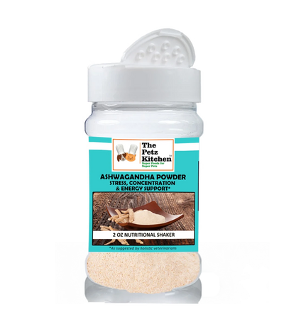 Ashwagandha Powder for Dogs & Cats, Stress & Energy Support, 2 OZ/1