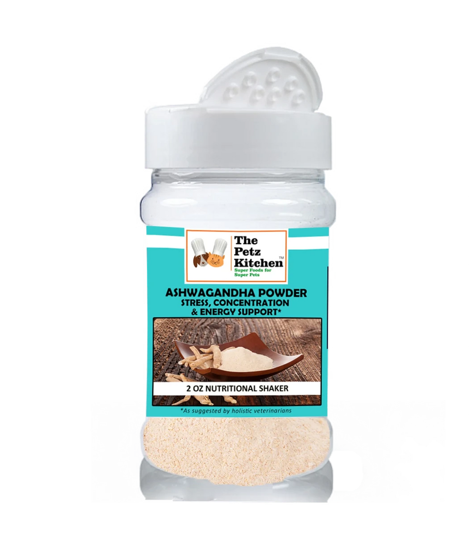 Ashwagandha Powder for Dogs & Cats, Stress & Energy Support, 2 OZ/1