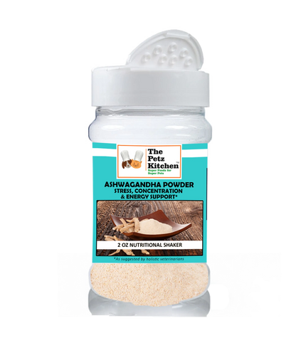 Ashwagandha Powder - Stress, Concentration & Energy Support* The Petz Kitchen Dogs Cats - Pets Perfect