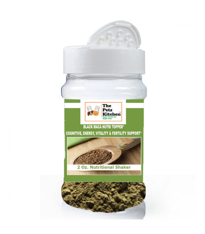 Black Maca - Cognitive Energy & Fertility Support* The Petz Kitchen - Organic & Human Grade Ingredients For Home Prepared Meals & Treats - Pets Perfect