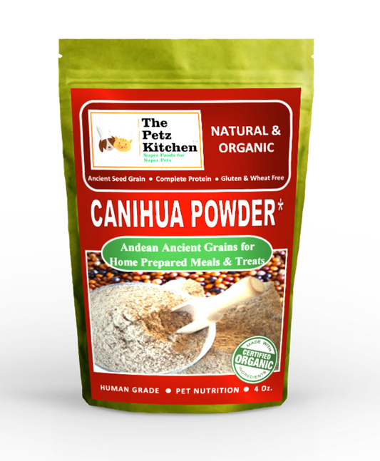 Organic Canihua Flour for Dogs & Cats - Complete Protein Ancient Grain Superfood Supplement - Pets Perfect