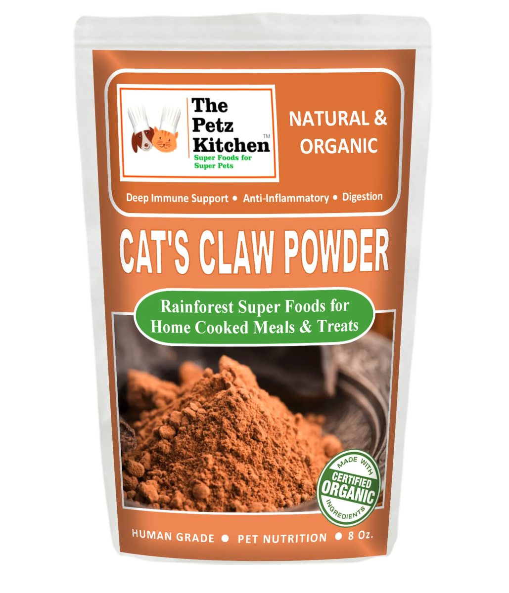 Cat'S Claw Powder Immune & Inflammation Support* The Petz Kitchen Organic & Human Grade Ingredients For Home Prepared Meals & Treats - Pets Perfect