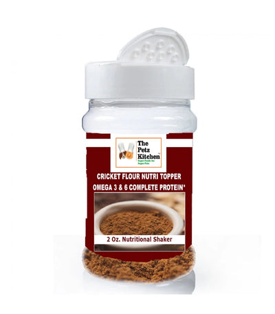 Cricket Flour Omega 3 & 6 Complete Protein - The Petz Kitchen, 2 OZ /SHAKER/1