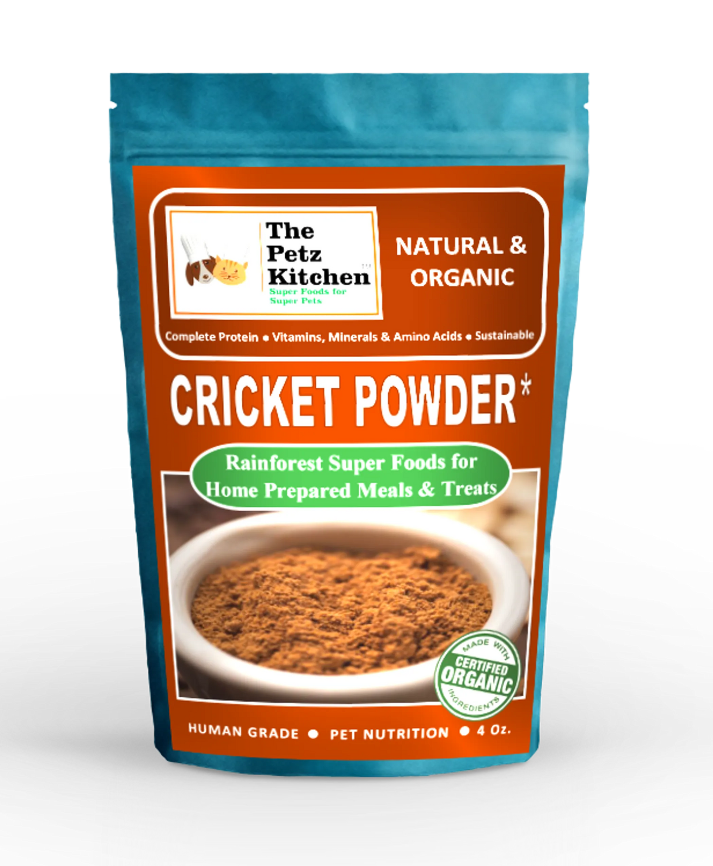 Cricket Flour Omega 3 & 6 Complete Protein - The Petz Kitchen