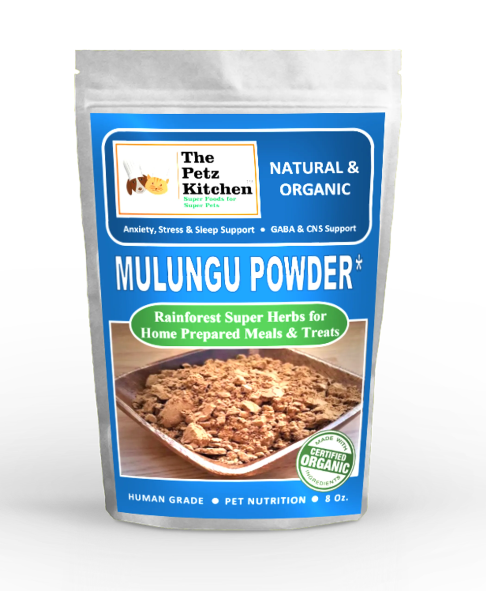 Mulungu Powder - Anxiety Stress Sleep Gaba & Cns Support* The Petz Kitchen - Organic Human Grade Ingredients For Home Prepared Meals & Treats - Pets Perfect