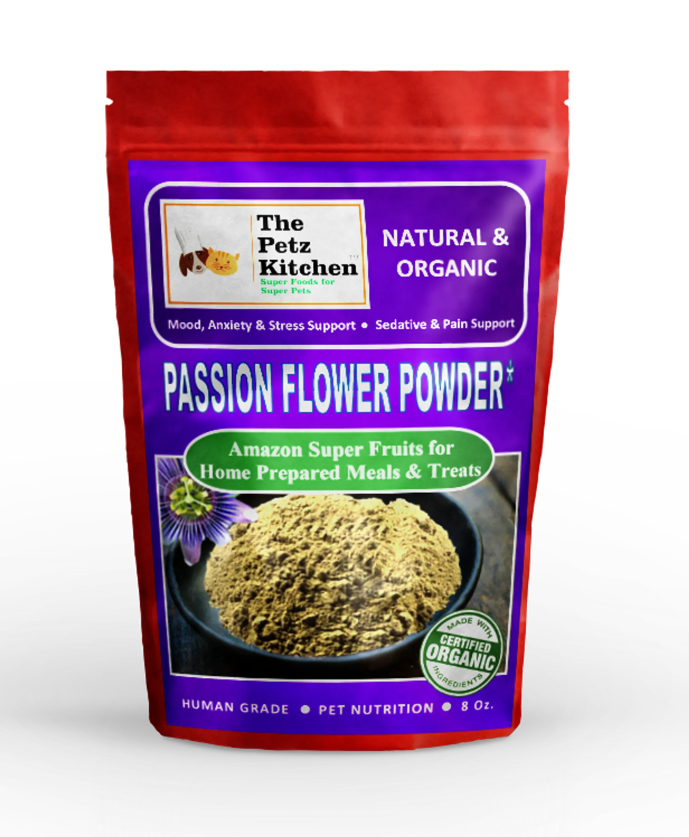Passion Flower - Mood Anxiety Stress Sedative & Pain Support* - The Petz Kitchen - Pets Perfect
