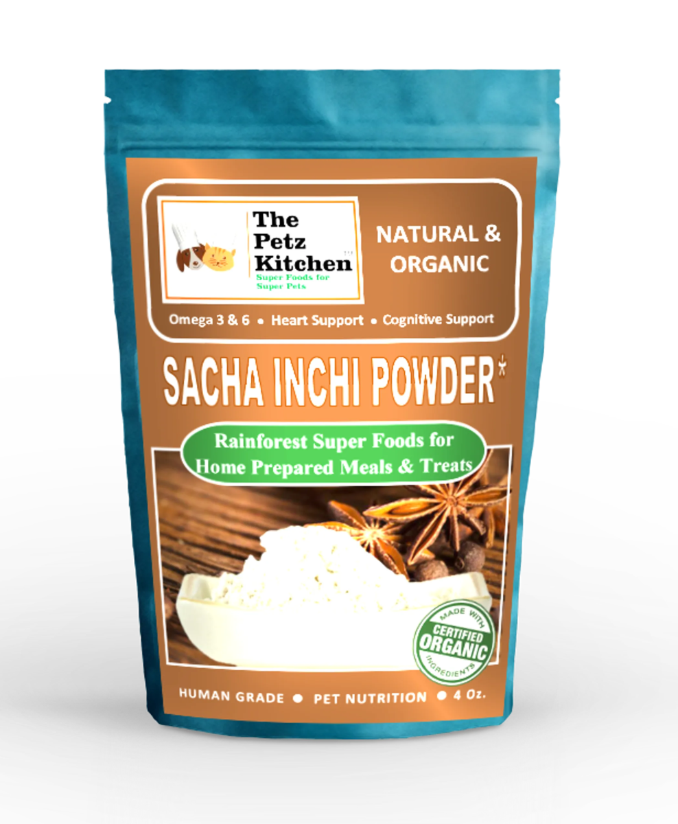 Sacha Inchi Omega 3 & 6 Digestive Support The Petz Kitchen - Organic & Human Grade Ingredients For Home Prepared Meals & Treats - Pets Perfect