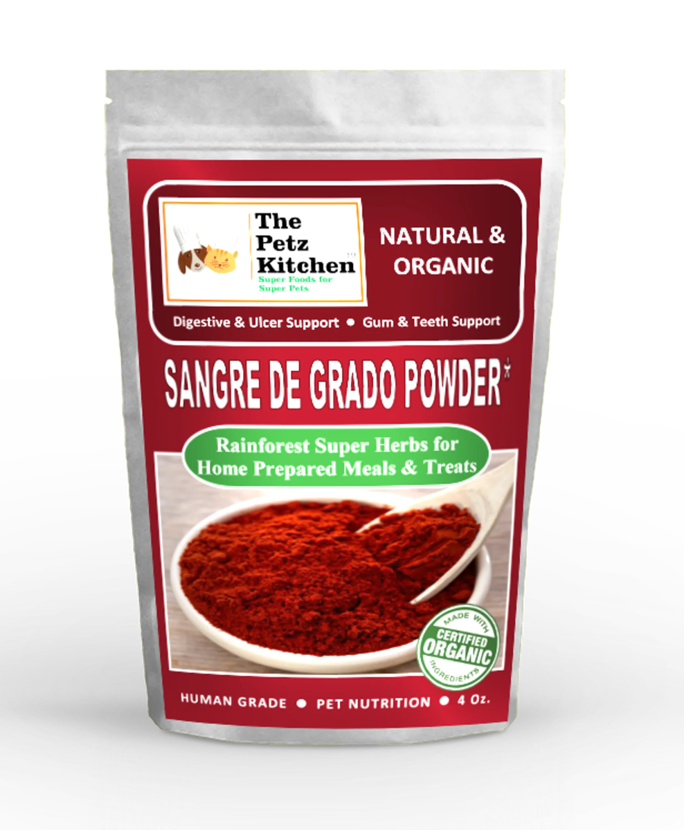 Sangre De Grado - Wound & Infection Support* The Petz Kitchen - Organic & Human Grade Ingredients & Shakers For Home Prepared Meals & Treats - Pets Perfect