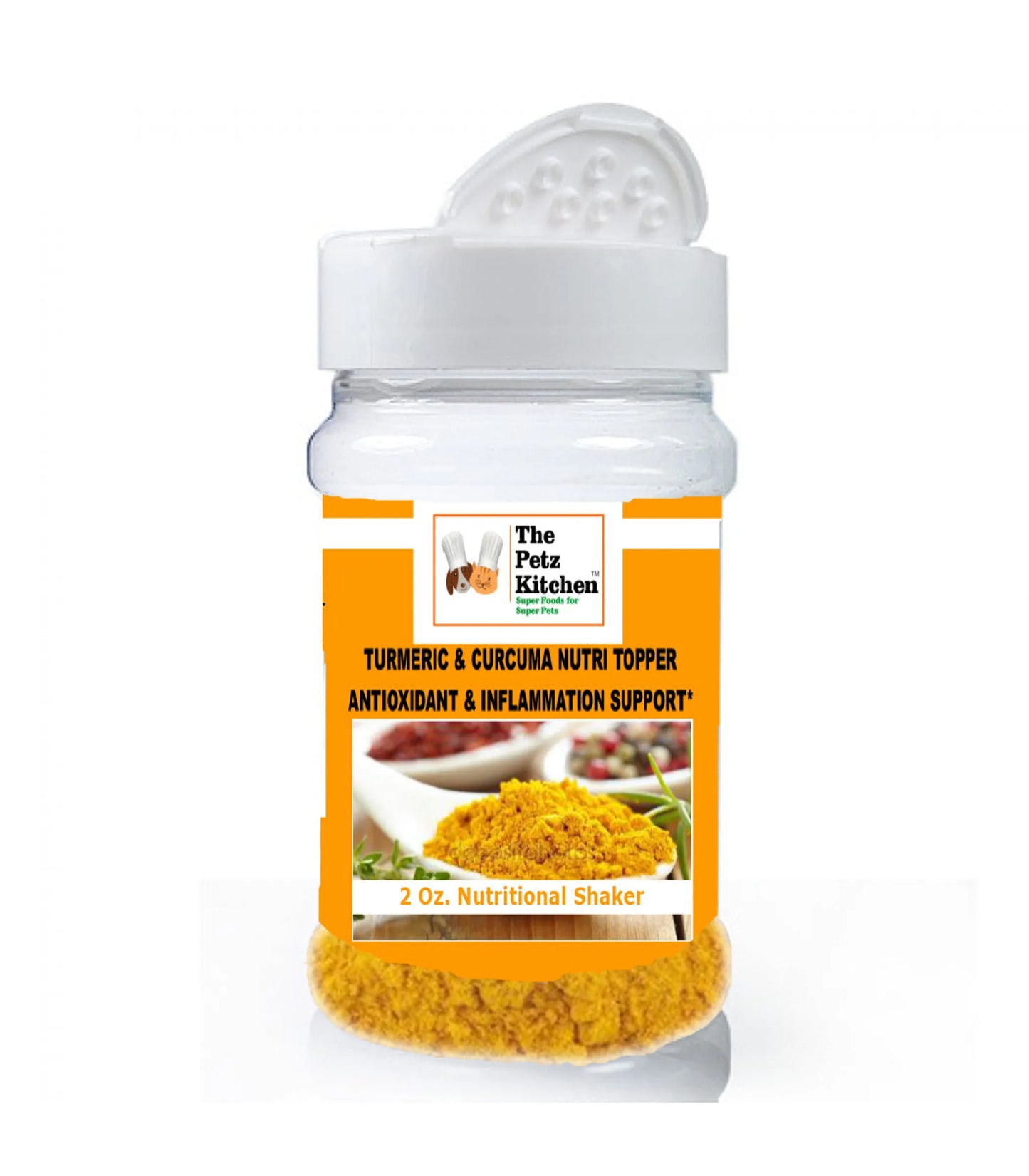 The Petz Kitchen Turmeric Curcuma - Joint Wellness Support for Pets | Organic Human Grade