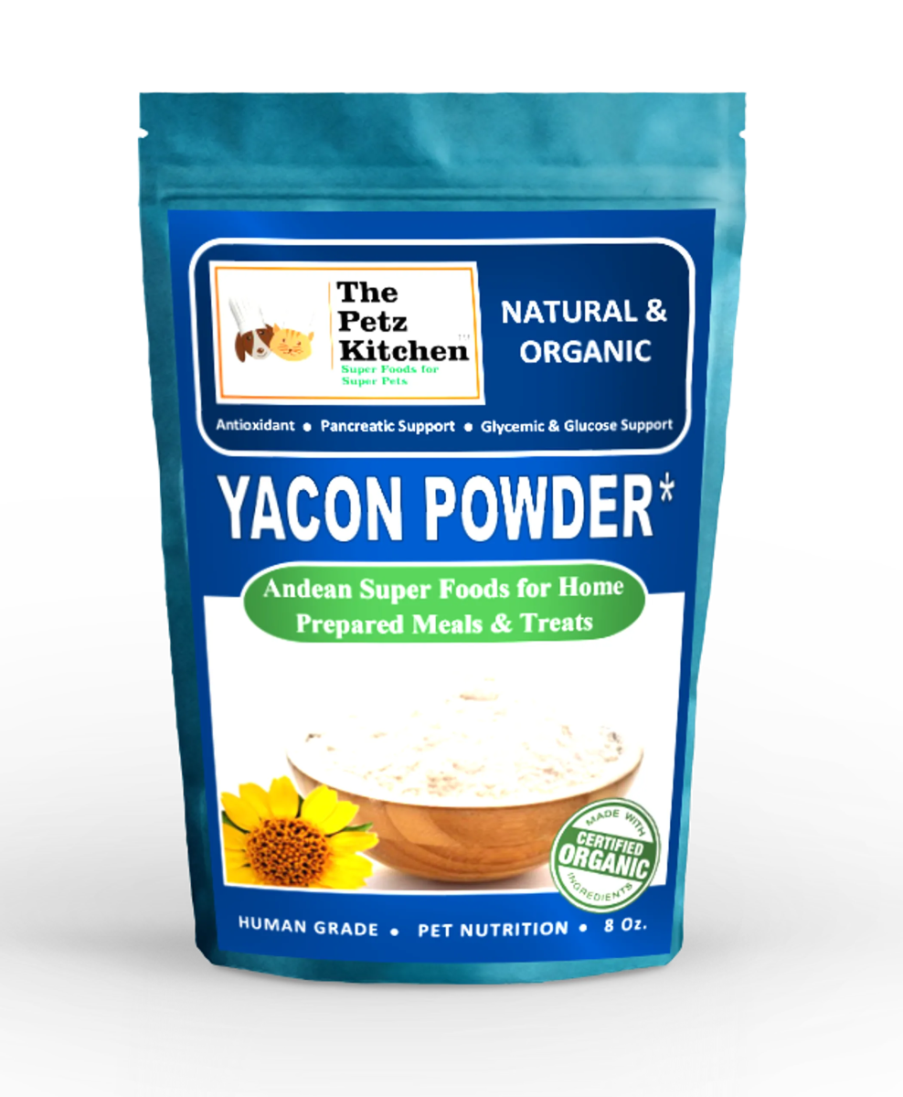 Yacon Leaf - Antioxidant Pancreatic Support* Glycemic & Glucose Support* The Petz Kitchen - Organic Human Grade Ingredients For Home Prepared Meals & Treats - Pets Perfect