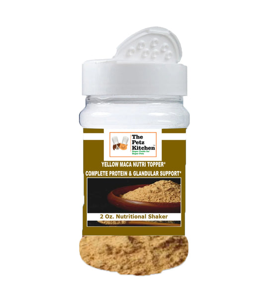 Yellow Maca* Complete Protein & Cognitive & Glandular Support* The Petz Kitchen Organic & Human Grade Ingredients For Home Prepared Meals & Treats* - Pets Perfect