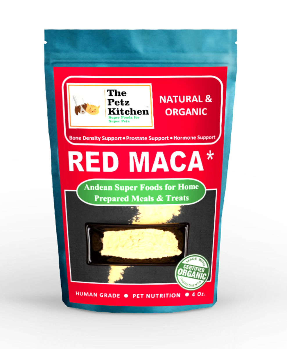 Red Maca - Bone Prostate & Hormone Support* The Petz Kitchen - Organic & Human Grade Ingredients For Home Prepared Meals & Treats - Pets Perfect