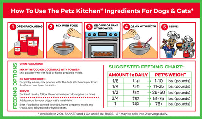 Pumpkin Seed Powder - Organic Fiber, Digestion & Anti - Parasitic Support* The Petz Kitchen For Dogs & Cats - Pets Perfect