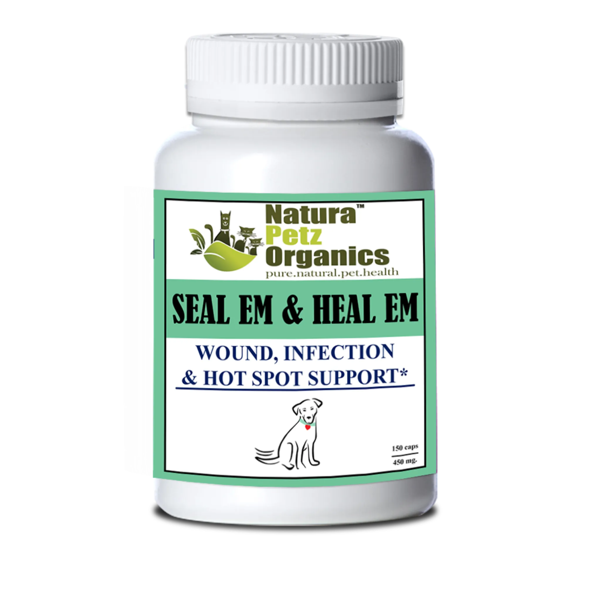 Seal Em & Heal Em Capsules Dog Cat & Small Animal* Wound, Infection & Hot Spot Support* - Pets Perfect