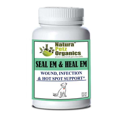 Seal Em & Heal Em Capsules Dog Cat & Small Animal* Wound, Infection & Hot Spot Support* - Pets Perfect
