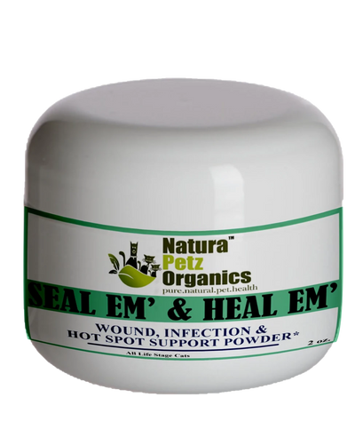 Seal Em And Heal Em Powder Dog, Cat & Small Animal* Wound, CAT 2 OZ/ 350 MG/1