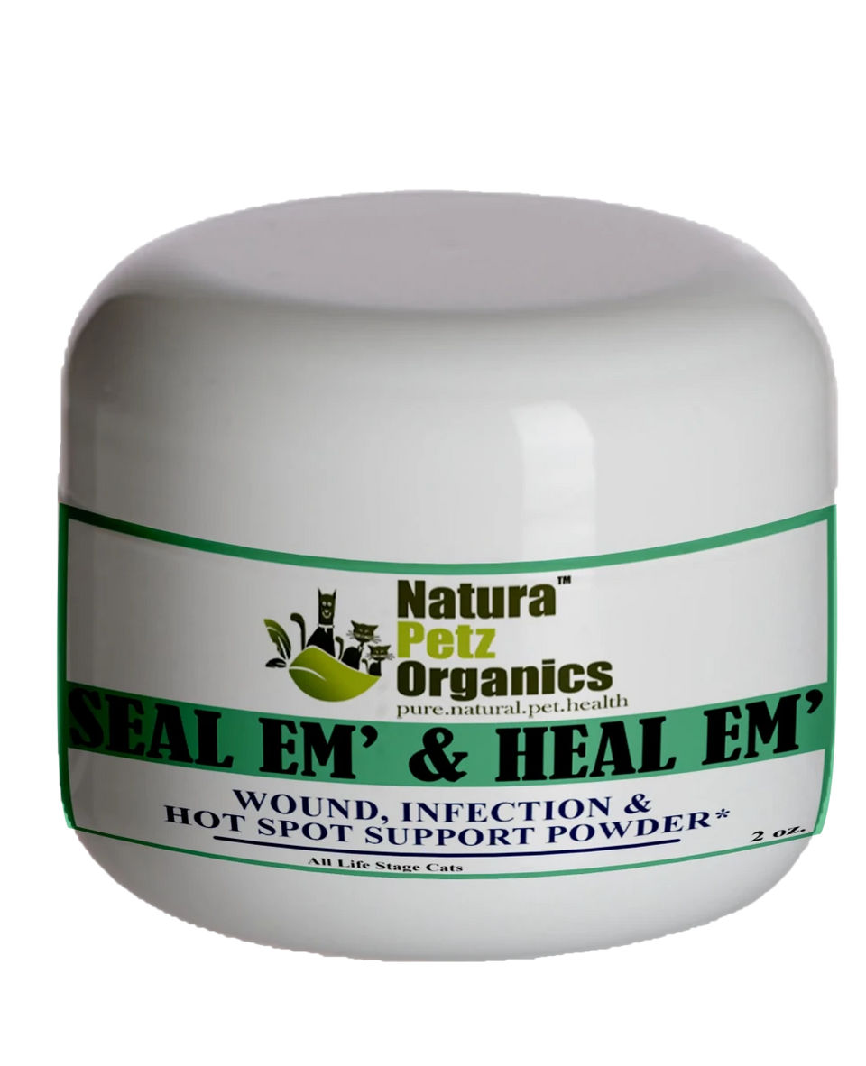 Seal Em And Heal Em Powder Dog, Cat & Small Animal* Wound, CAT 2 OZ/ 350 MG/1